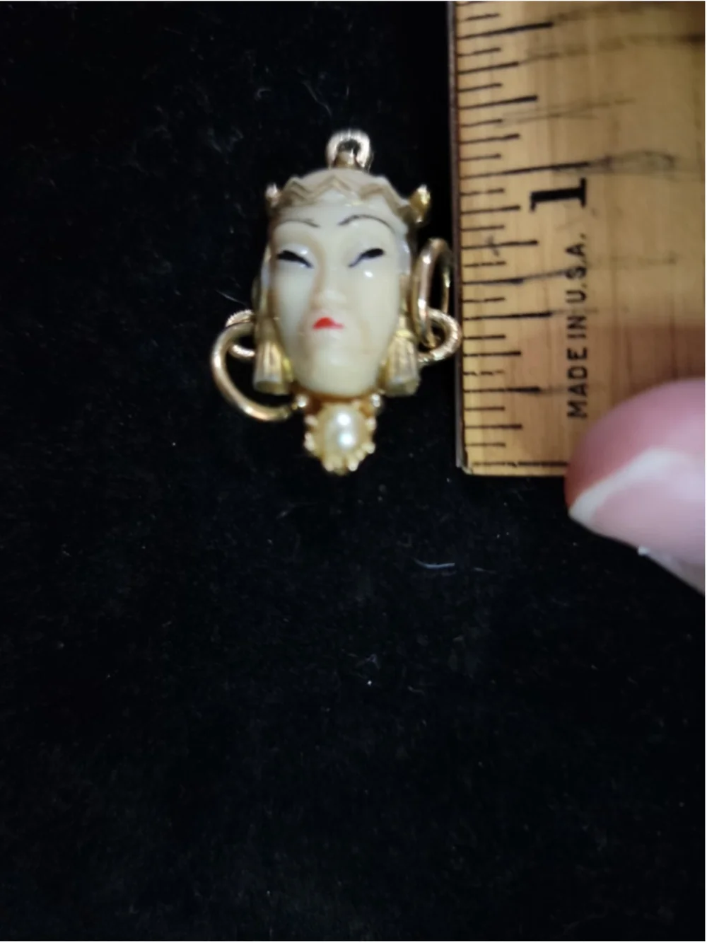 Vintage Unsigned SELRO Asian Princess Charm Mid Century Beautiful